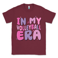 Burgundy in my volleyball era Classic Tee - MaliasSmallBusiness