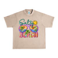 French Oak salty beach Urban Heavy Tee - MaliasSmallBusiness