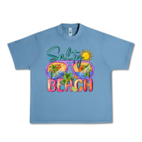 Pebble Blue salty beach Urban Heavy Tee - MaliasSmallBusiness