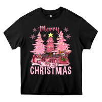 Black pink merry christmas bbs Heavy Core Tee - BundleAndBundleShop