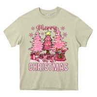 Mossy pink merry christmas bbs Heavy Core Tee - BundleAndBundleShop