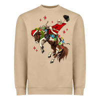 Mushroom christmas cowboy santa Heavyweight Sweatshirt - MaliasSmallBusiness