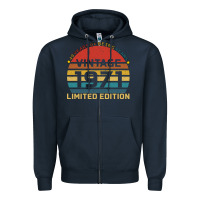 Navy Vintage 1971 Limited Zipper Hoodie - Bettercallsaul