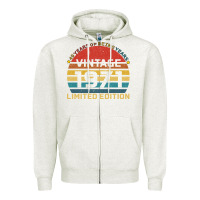 Oatmeal Heather Vintage 1971 Limited Zipper Hoodie - Bettercallsaul