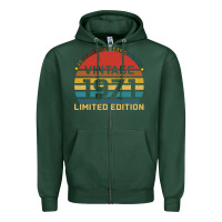 Sports Green Vintage 1971 Limited Zipper Hoodie - Bettercallsaul