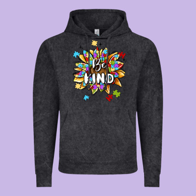 Be Kind Vintage Hoodie Designed By Maliassmallbusiness