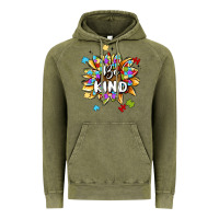 Vintage Olive be kind Vintage Hoodie - MaliasSmallBusiness