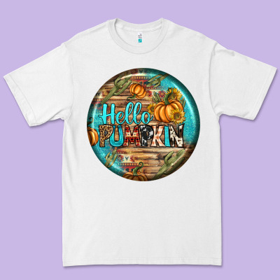Hello Pumpkin Earrings Premium Tee Designed By Bundleandbundleshop