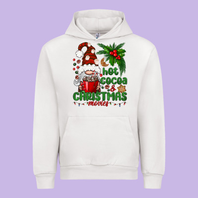 Hot Cocoa And Christmas Movie Urban Hoodie Designed By Bundleandbundleshop