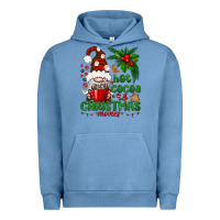 Pigment Pebble Blue Hot Cocoa And Christmas Movie Urban Hoodie - BundleAndBundleShop