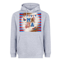 Heather Grey American mama Heavyweight Hoodie - TumblerDesignByShophia