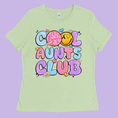 Cool Aunts Club Ladies Tee Designed By Jahusdesignshop