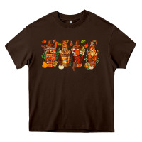 Chocolate Brown thanksgiving coffee cups with gnomes bbs Heavy Core Tee - BundleAndBundleShop