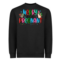 Black merry and pregnant Heavyweight Sweatshirt - MaliasSmallBusiness