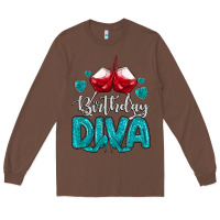 Chestnut birthday diva turquoise Long Sleeve Tee - MaliasSmallBusiness