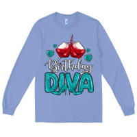 Colony Blue birthday diva turquoise Long Sleeve Tee - MaliasSmallBusiness
