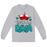Moon Dust birthday diva turquoise Long Sleeve Tee - MaliasSmallBusiness