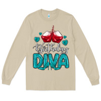 Mushroom birthday diva turquoise Long Sleeve Tee - MaliasSmallBusiness