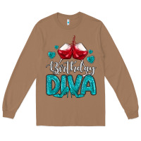 Toasted Coconut birthday diva turquoise Long Sleeve Tee - MaliasSmallBusiness