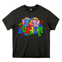 Asphalt autism stitch with lilo Heavy Core Tee - AdoDesignShop