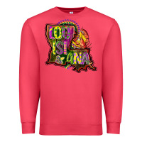 Cardinal louisiana map Premium Sweatshirt - CowGirlArtShop
