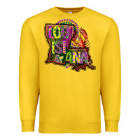 Louisiana Map Premium Sweatshirt | Teevron