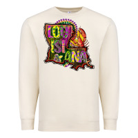 Sandshell louisiana map Premium Sweatshirt - CowGirlArtShop