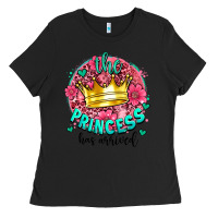 Black the princesshas arrived Ladies Tee - AdoDesignShop