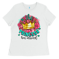 White the princesshas arrived Ladies Tee - AdoDesignShop