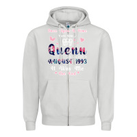 Dove Grey Once Upon A Time There Was A Queen Who Was Born I Zipper Hoodie - Bettercallsaul