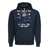 Navy Once Upon A Time There Was A Queen Who Was Born I Zipper Hoodie - Bettercallsaul