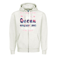 Oatmeal Heather Once Upon A Time There Was A Queen Who Was Born I Zipper Hoodie - Bettercallsaul