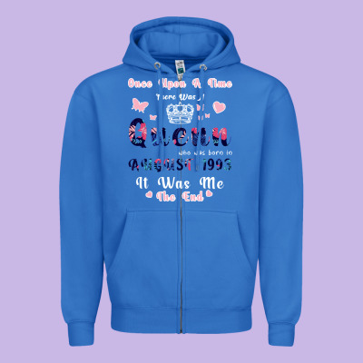 Once Upon A Time There Was A Queen Who Was Born I Zipper Hoodie Designed By Bettercallsaul