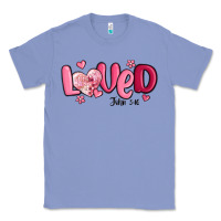 Colony Blue valentine's day loved john 3 16 Classic Tee - MaliasSmallBusiness