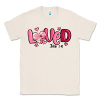 Natural valentine's day loved john 3 16 Classic Tee - MaliasSmallBusiness