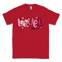 Red valentine's day loved john 3 16 Classic Tee - MaliasSmallBusiness