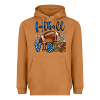 Meerkat Football vibes blue and grey team color Heavyweight Hoodie - HowdyJamesFarm