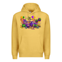 Antique Gold mardi gras truck Premium Hoodie - CowGirlArtShop