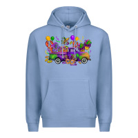 Colony Blue mardi gras truck Premium Hoodie - CowGirlArtShop