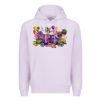 Lilac mardi gras truck Premium Hoodie - CowGirlArtShop