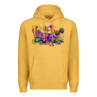 Mustard mardi gras truck Premium Hoodie - CowGirlArtShop