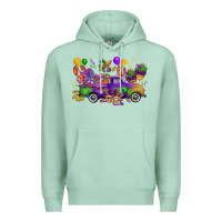 Seafoam mardi gras truck Premium Hoodie - CowGirlArtShop