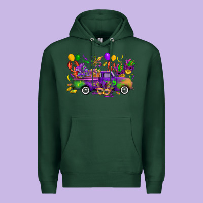 Mardi Gras Truck Premium Hoodie Designed By Cowgirlartshop