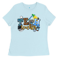 Baby Blue tech teacher Ladies Tee - AdoDesignShop