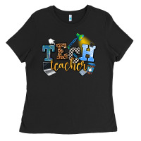 Black tech teacher Ladies Tee - AdoDesignShop