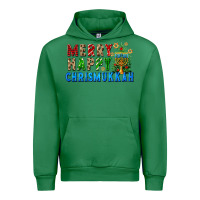Emerald merry happy chrismukkah Urban Hoodie - FaDigitalArtStudio