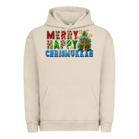 Pigment French Oak merry happy chrismukkah Urban Hoodie - FaDigitalArtStudio