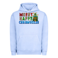 Pigment Grape Ice merry happy chrismukkah Urban Hoodie - FaDigitalArtStudio