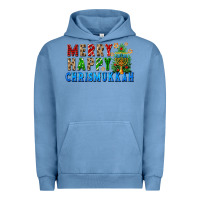 Pigment Pebble Blue merry happy chrismukkah Urban Hoodie - FaDigitalArtStudio