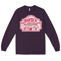 Plum santas hot chocolate Long Sleeve Tee - MaliasSmallBusiness